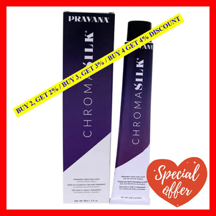 Chromasilk Creme Hair Color - 7.5 Mahogany Blonde By Pravana For Unisex 3 Oz