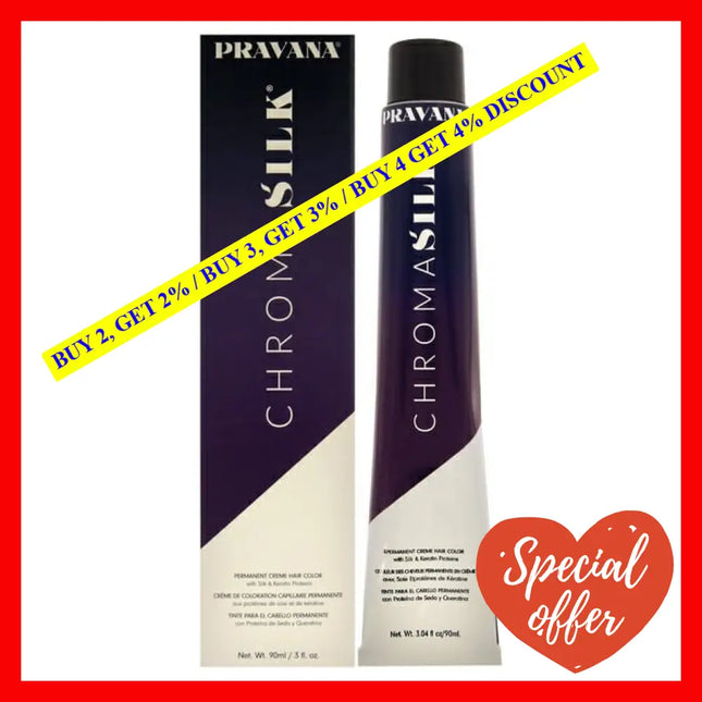 Chromasilk Creme Hair Color - 7.52 Mahogany Beige Blonde By Pravana For Unisex 3 Oz