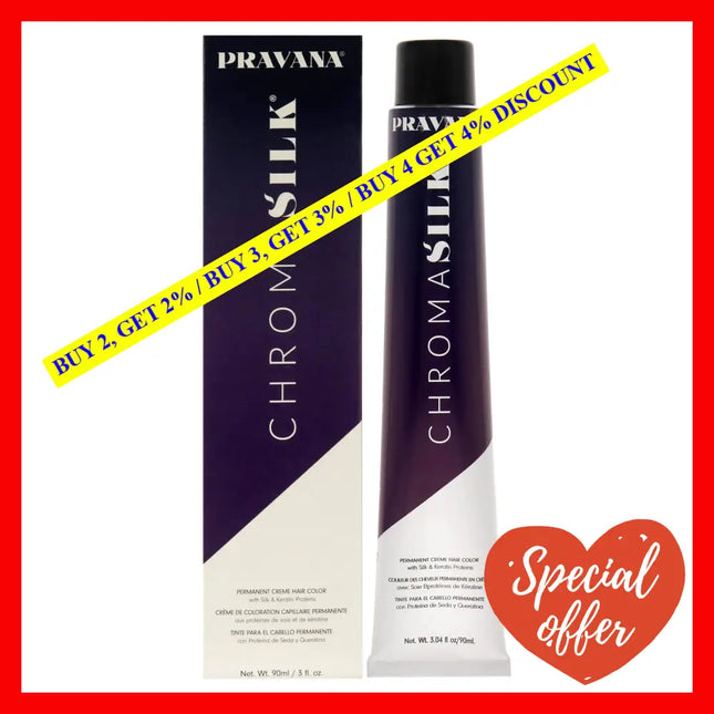 Chromasilk Creme Hair Color - 7Nt-7Nt Dark Neutral Blonde By Pravana For Unisex 3 Oz