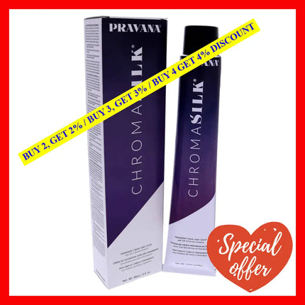 Chromasilk Creme Hair Color - 8.7 Light Violet Blonde By Pravana For Unisex 3 Oz