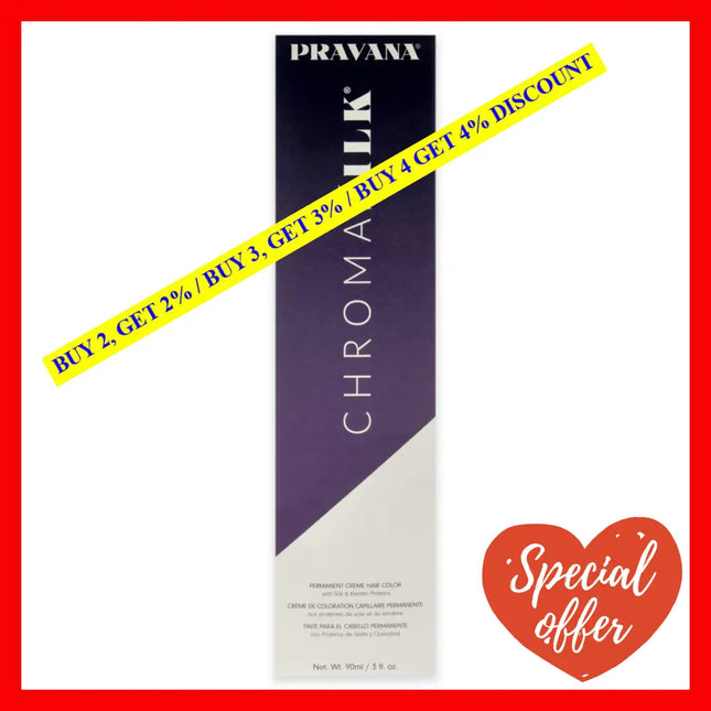 Chromasilk Creme Hair Color - 9.7 Very Light Violet Blonde By Pravana For Unisex 3 Oz
