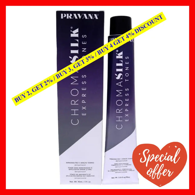 Chromasilk Express Tones - Dark Neutral Ash By Pravana For Unisex 3 Oz Hair Color