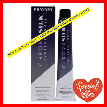 Chromasilk Express Tones - Smokey Silver By Pravana For Unisex 3 Oz Hair Color
