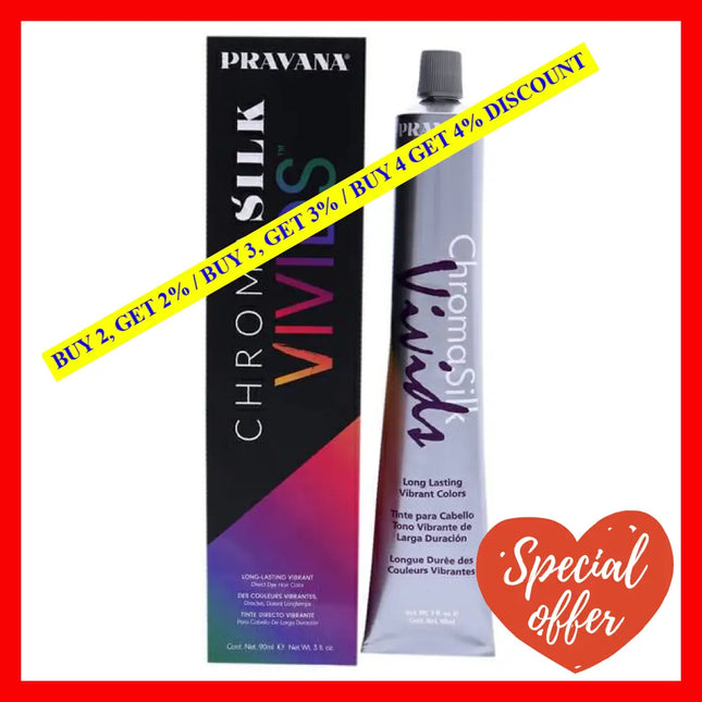 Chromasilk Vivids - Black By Pravana For Unisex 3 Oz Hair Color