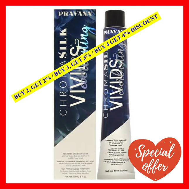 Chromasilk Vivids Everlasting Permanent - Poison Berry By Pravana For Unisex 3 Oz Hair Color