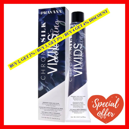 Chromasilk Vivids Everlasting Permanent - Violet Reign By Pravana For Unisex 3 Oz Hair Color