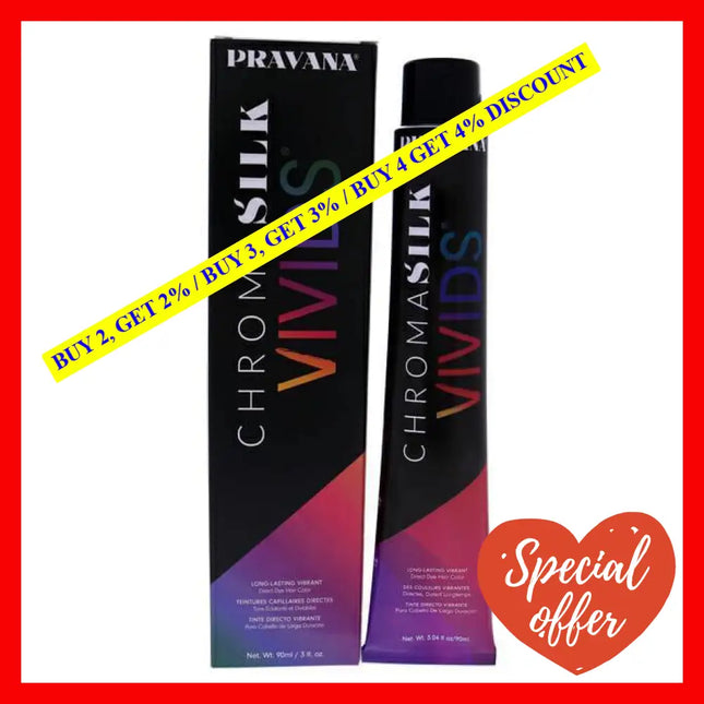 Chromasilk Vivids Long-Lasting Vibrant Color - Aquamarine By Pravana For Unisex 3 Oz Hair