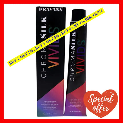 Chromasilk Vivids Long-Lasting Vibrant Color - Garnet By Pravana For Unisex 3 Oz Hair