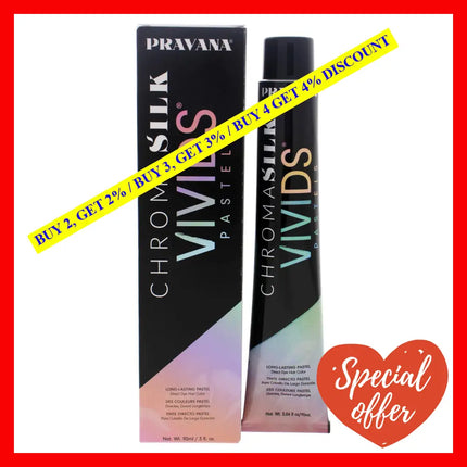 Chromasilk Vivids Pastels Long Lasting Color- Pretty In Pink By Pravana For Unisex - 3 Oz Hair Color