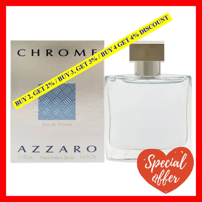Chrome By Azzaro For Men - 1.7 Oz Edt Spray