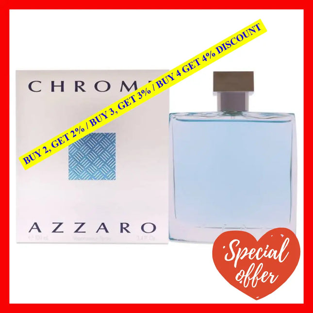 Chrome By Azzaro For Men - 3.4 Oz Edt Spray