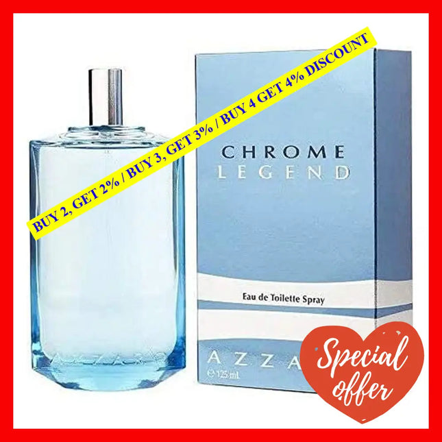 Chrome Legend By Azzaro For Men - 4.2 Oz Edt Spray