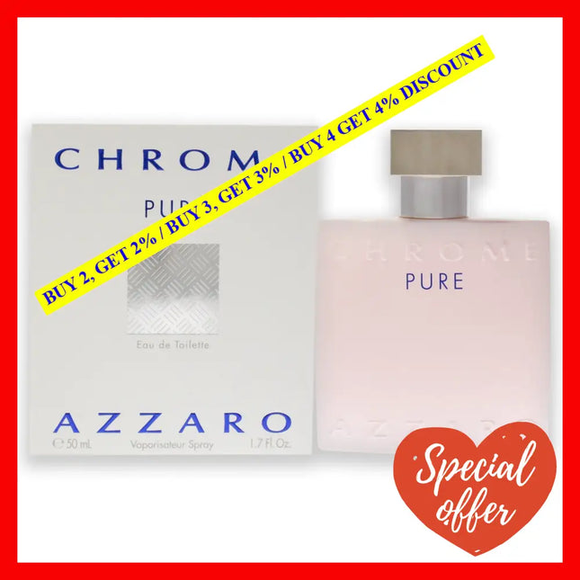 Chrome Pure By Azzaro For Men - 1.7 Oz Edt Spray