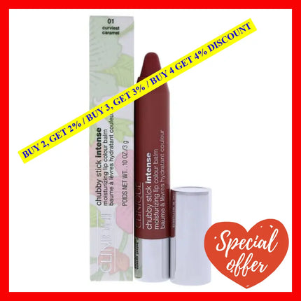 Chubby Stick Intense Moisturizing Lip Colour Balm - 01 Curviest Caramel By Clinique For Women 0.1