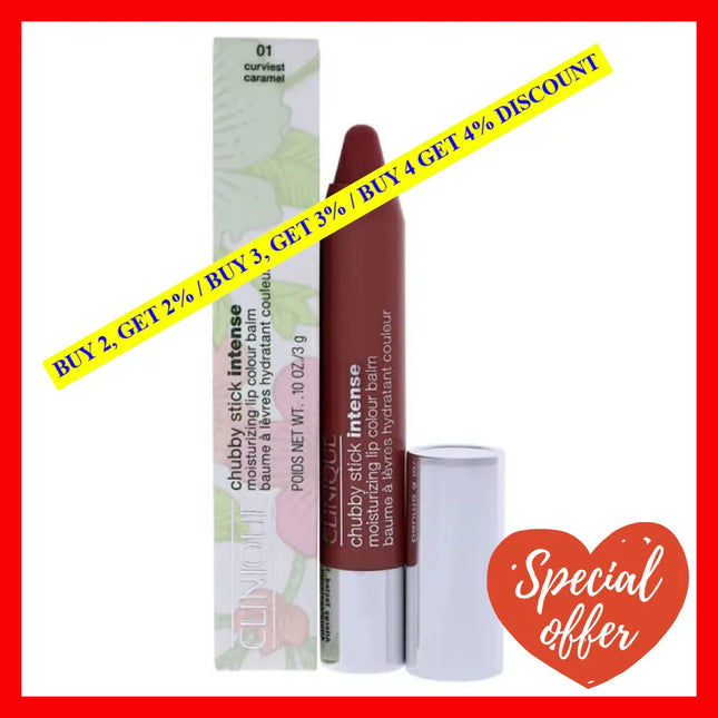 Chubby Stick Intense Moisturizing Lip Colour Balm - 01 Curviest Caramel By Clinique For Women 0.1