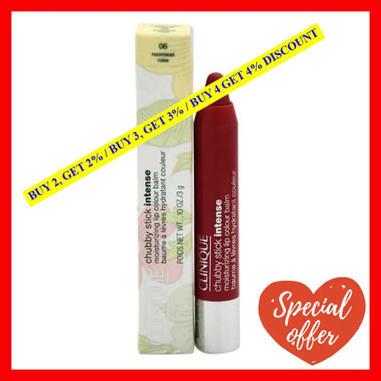 Chubby Stick Intense Moisturizing Lip Colour Balm - 06 Roomiest Rose By Clinique For Women 0.1 Oz