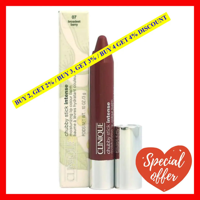 Chubby Stick Intense Moisturizing Lip Colour Balm - 07 Broadest Berry By Clinique For Women 0.1 Oz