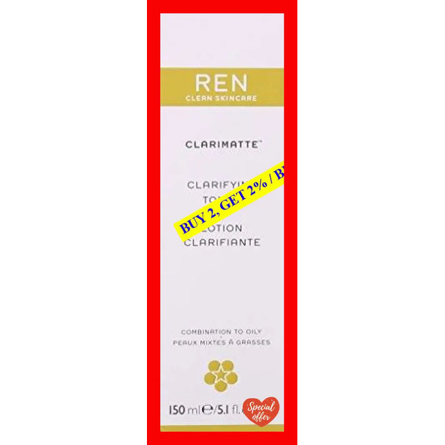 Clarimatte Clarifying Toner - Combination To Oily Skin By Ren For Unisex 5.1 Oz Lotion