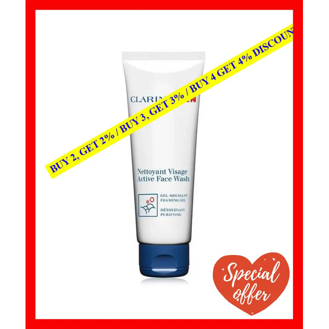 Clarins Men Active Face Wash 125 Ml 3666057042317
