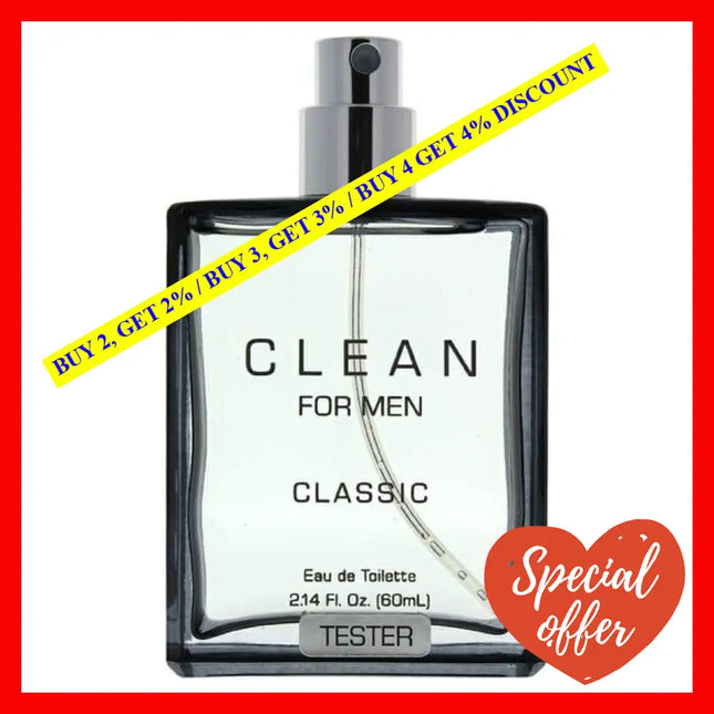 Classic By Clean For Men - 2.14 Oz Edp Spray (Tester)