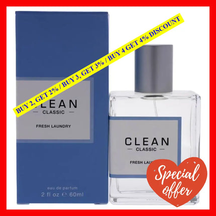 Classic Fresh Laundry By Clean For Women - 2 Oz Edp Spray