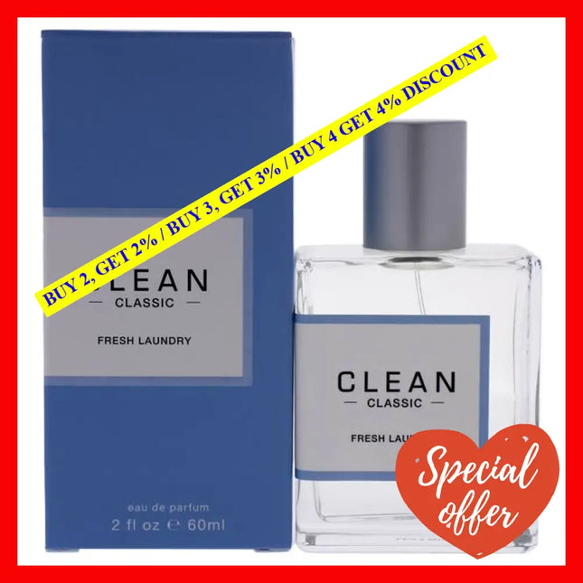 Classic Fresh Laundry By Clean For Women - 2 Oz Edp Spray