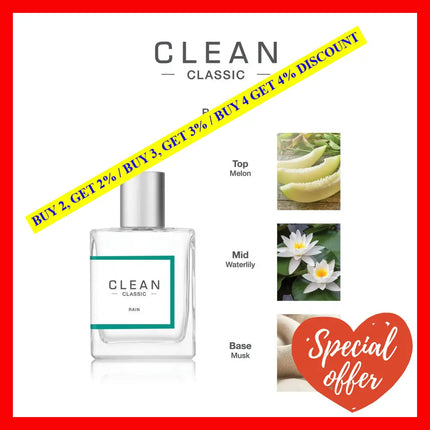 Classic Rain By Clean For Women - 2.14 Oz Edp Spray