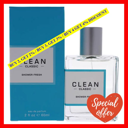 Classic Shower Fresh By Clean For Women - 2 Oz Edp Spray