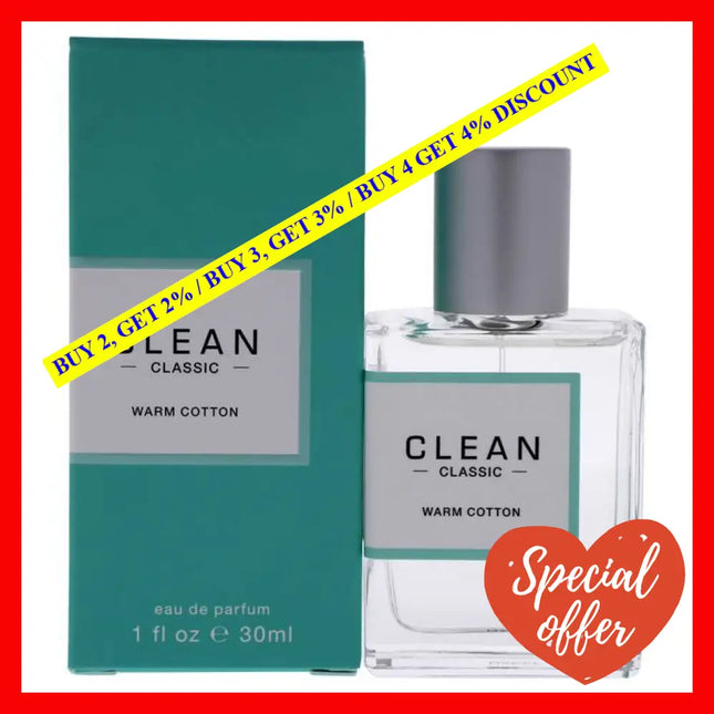 Classic Warm Cotton By Clean For Women - 1 Oz Edp Spray