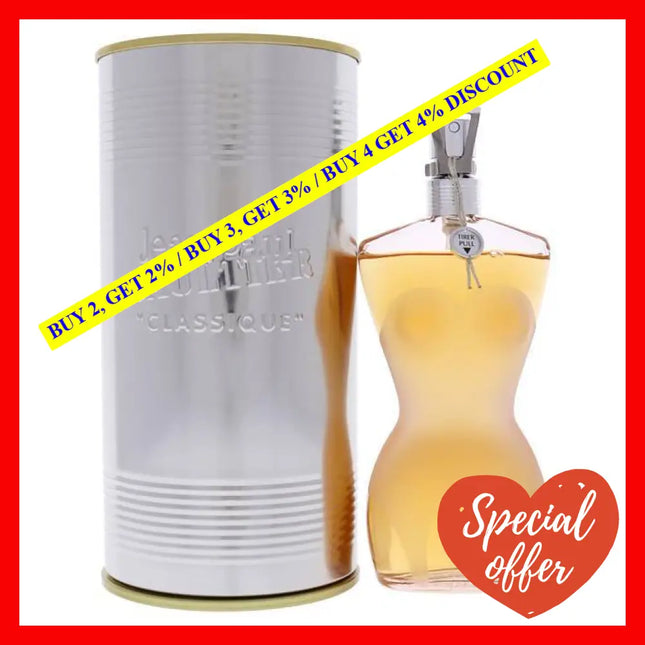 Classique By Jean Paul Gaultier For Women - 3.4 Oz Edt Spray