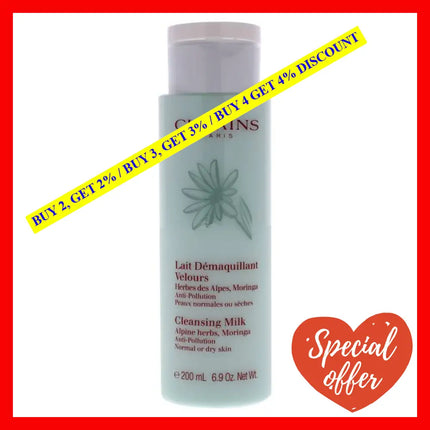 Cleansing Milk With Alpine Herbs - Normal Or Dry Skin By Clarins For Unisex 6.9 Oz Cleanser