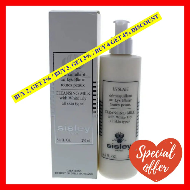 Cleansing Milk With White Lily By Sisley For Women - 8.4 Oz Cleanser