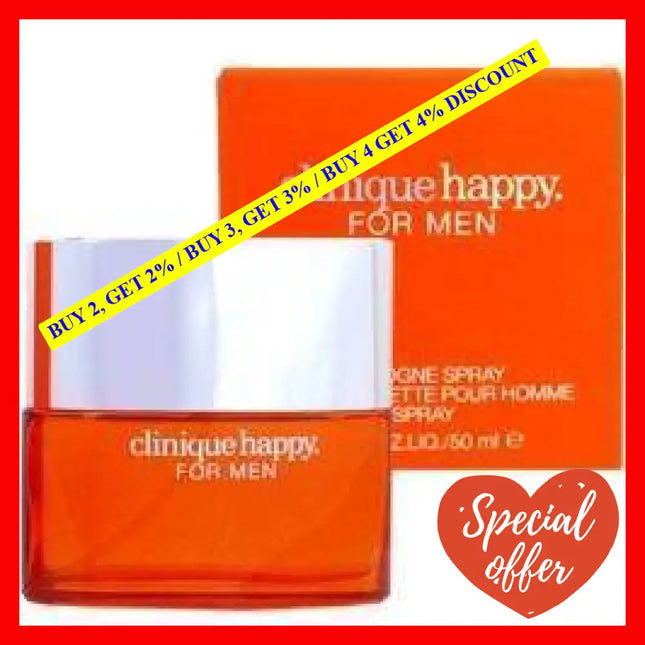 Clinique Happy By For Men - 1.7 Ounce Cologne Spray