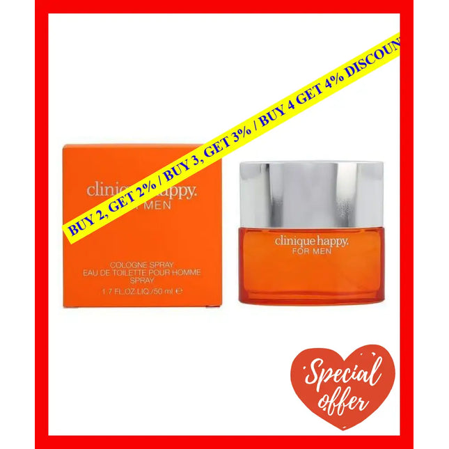 Clinique Happy Edt Spray For Men 50Ml - 20714080303