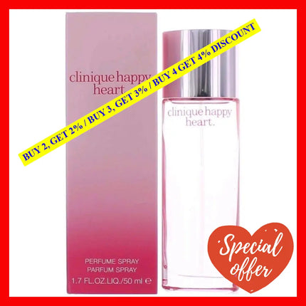 Clinique Happy Heart By For Women - 1.7 Oz Parfum Spray