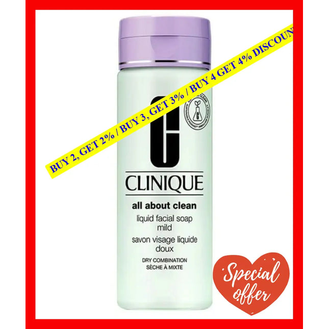 Clinique Liquid Facial Soap Mild 200Ml - 20714227661
