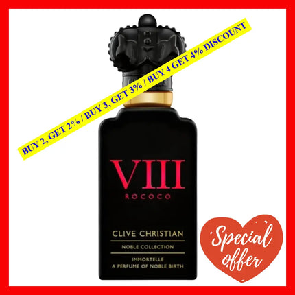 Clive Christian Viii Rococo Immortelle Parfum For Men 1.7 Oz / 50 Ml