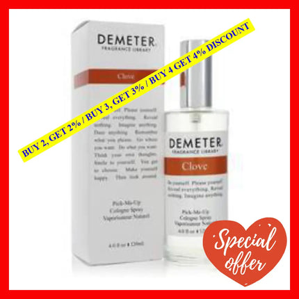 Clove By Demeter For Men - 4 Oz Cologne Spray