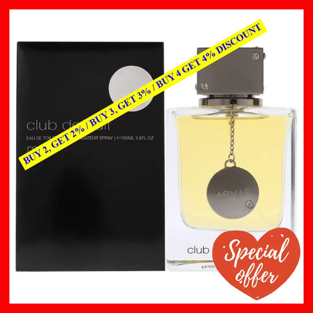 Club De Nuit By Armaf For Men - 3.6 Oz Edt Spray