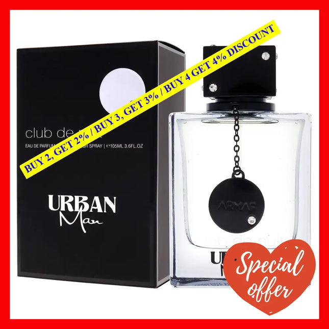 Club De Nuit Urban Man By Armaf For Men - 3.6 Oz Edp Spray