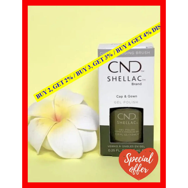 Cnd Shellac Gel Nail Polish Long-Lasting Nailpaint Color With Curve-Hugging Brush Green 0.25 Fl Oz
