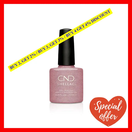 Cnd Shellac Gel Nail Polish Long-Lasting Nailpaint Color With Curve-Hugging Brush Pink/Rose/Fuchsia