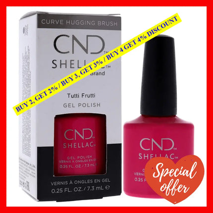 Cnd Shellac Nail Color - Tutti Frutti By For Women 0.25 Oz Polish