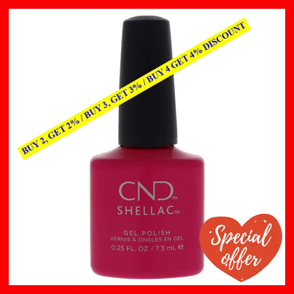 Cnd Shellac Nail Color - Tutti Frutti By For Women 0.25 Oz Polish