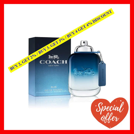 Coach Blue By For Men - 3.3 Oz Edt Spray