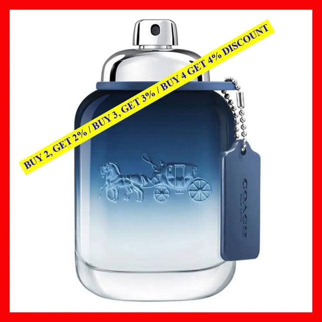 Coach Blue For Men Eau De Toilette For 3.3 Oz / 100 Ml