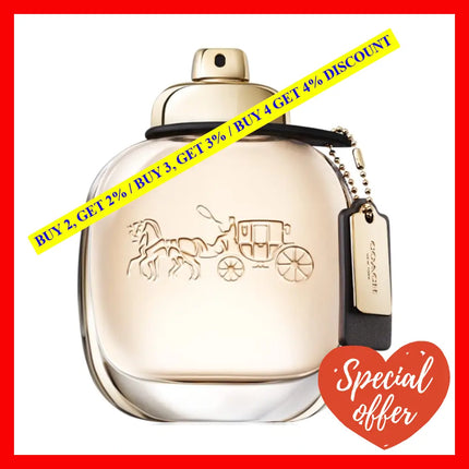 Coach Eau De Parfum For Women 3.0 Oz / 90 Ml