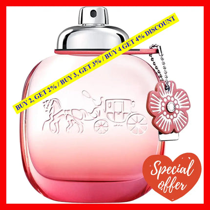 Coach Floral Blush New York Eau De Parfum For Women 3.0 Oz / 90 Ml