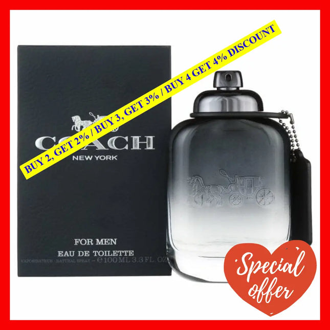 Coach For Men 3.3Oz Eau De Toilette Spray