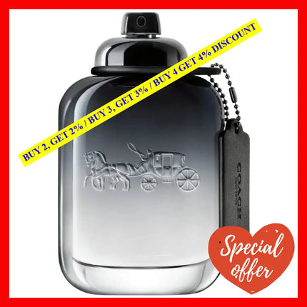 Coach Men Eau De Toilette For 3.3 Oz / 100 Ml